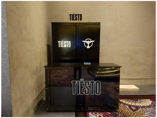 Tiesto Display Cases for Vegas Residency