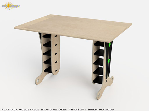 Flat Pack Standing Desk Kit Flat-Pack Standing Desk Kit