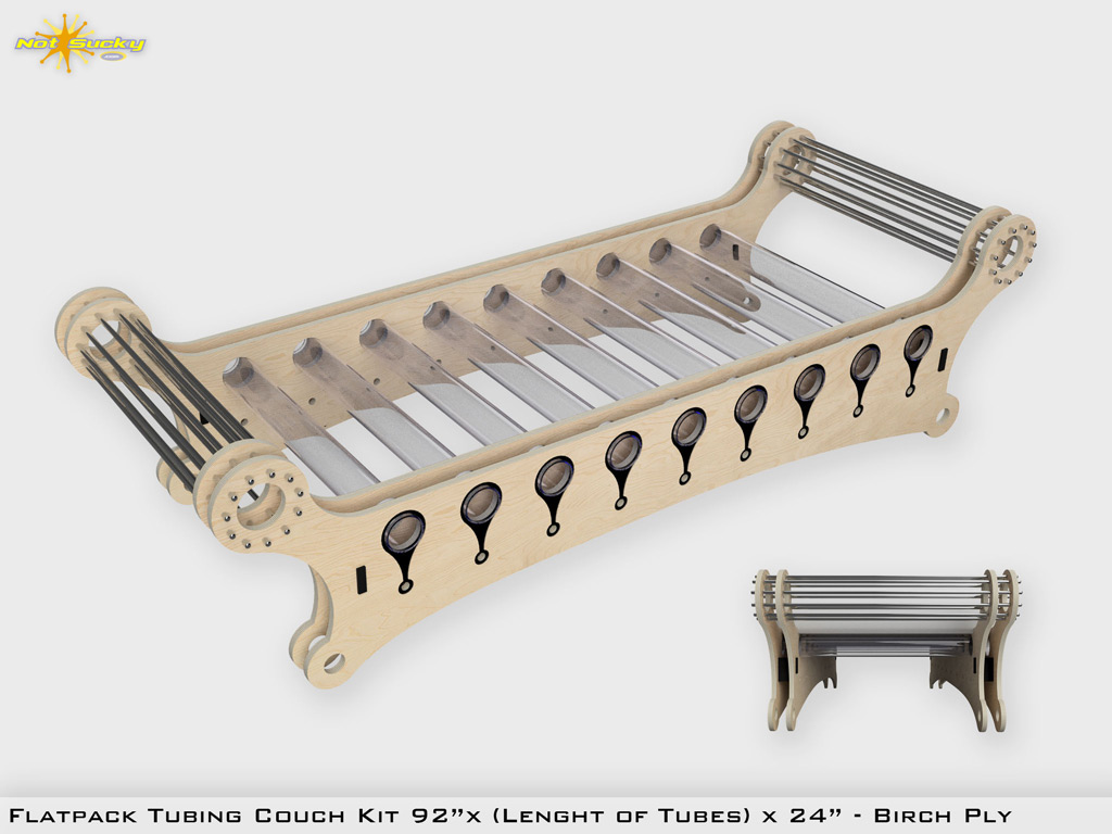 Flat Pack Tubing Couch Flat-Pack Tubing Couch