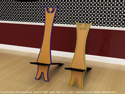 Flat Pack African Watchmans Chair Angel Flat-Pack African Watchmans Chair Angel
