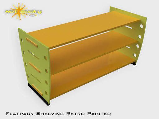 Flat Pack Shelving Kit Retro Flat-Pack Shelving Kit Retro