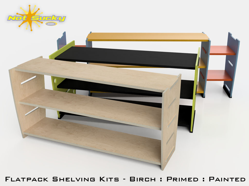 Flat Pack Shelving Kits Flat-Pack Shelving Kits