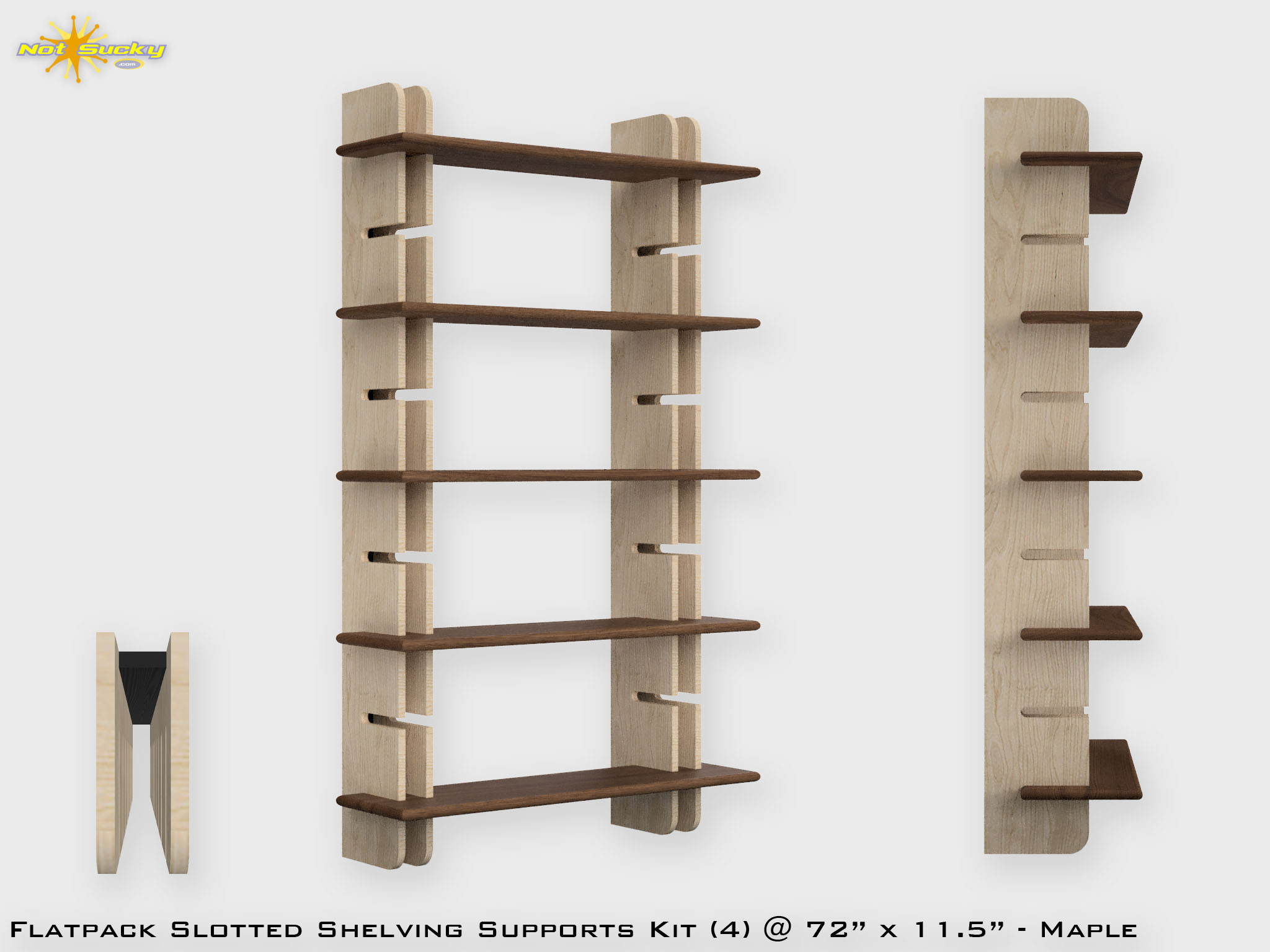 Flat Pack Wall Hanging Bookshelf Flat-Pack Wall Hanging Bookshelf