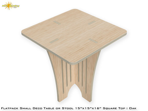 Flat Pack Table Kit Small Deco Plywood Flat-Pack Table Kit Small Deco Wood