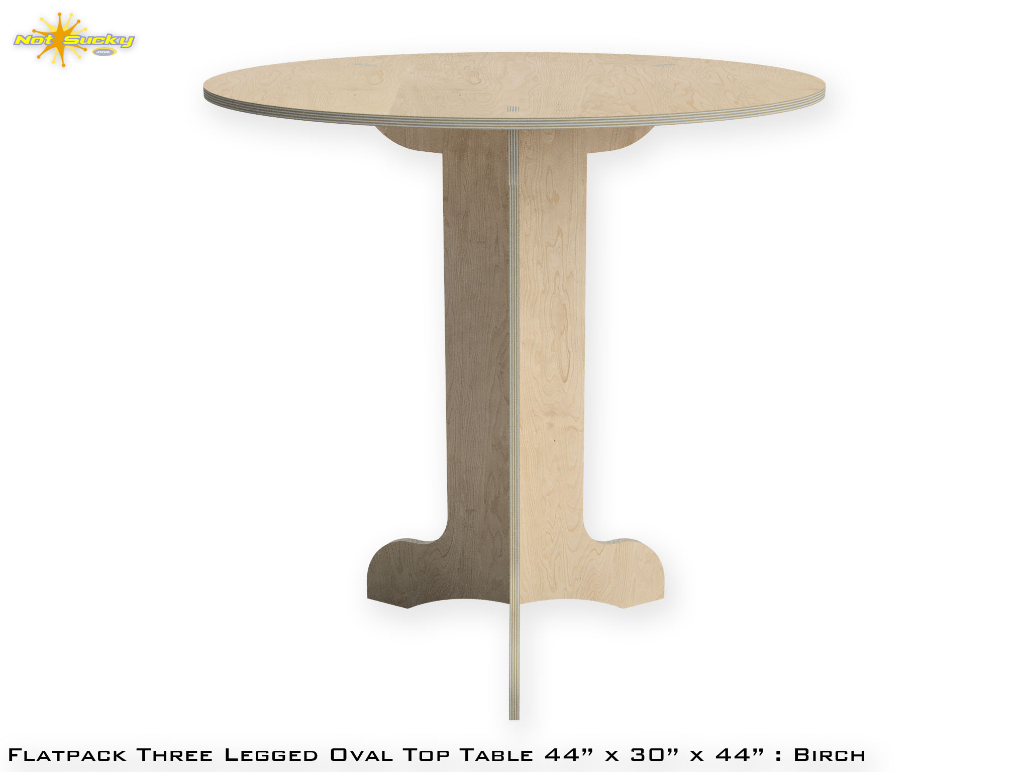 Oak Ply Pedestal Flat Pack Table Oak Ply Pedestal Flat Pack Table
