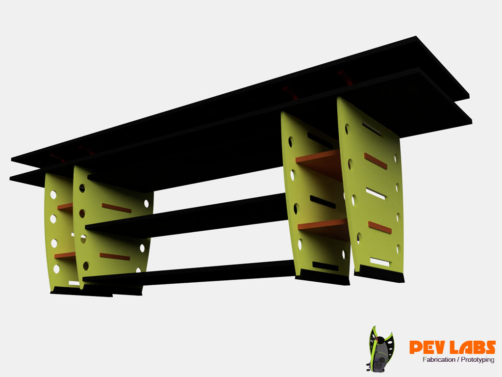Flat-Pack Workbench Bottom View Flat-Pack Workbench Bottom View