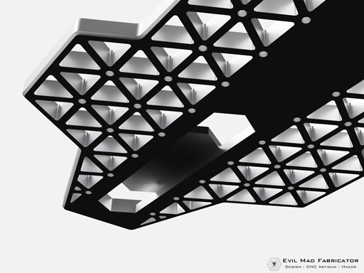 isoDeck Isogrid Aluminum Skateboard Deck : Deck Only isoDeck Isogrid Aluminum Skateboard Deck : Deck Only