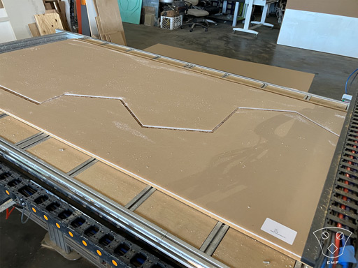 CNC Milled Acrylic Sheet Stock