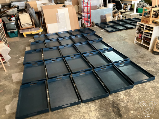 Custom Wooden Trays with Box Joints