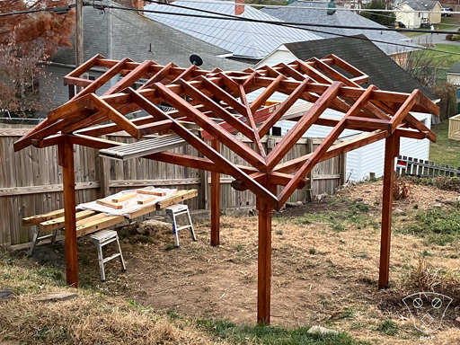 Quad Gable Hip Roof for Custom Greenhouse